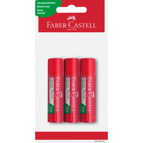 Faber Castell 10g Glue Sticks - Pack Of 3 By Penny Black