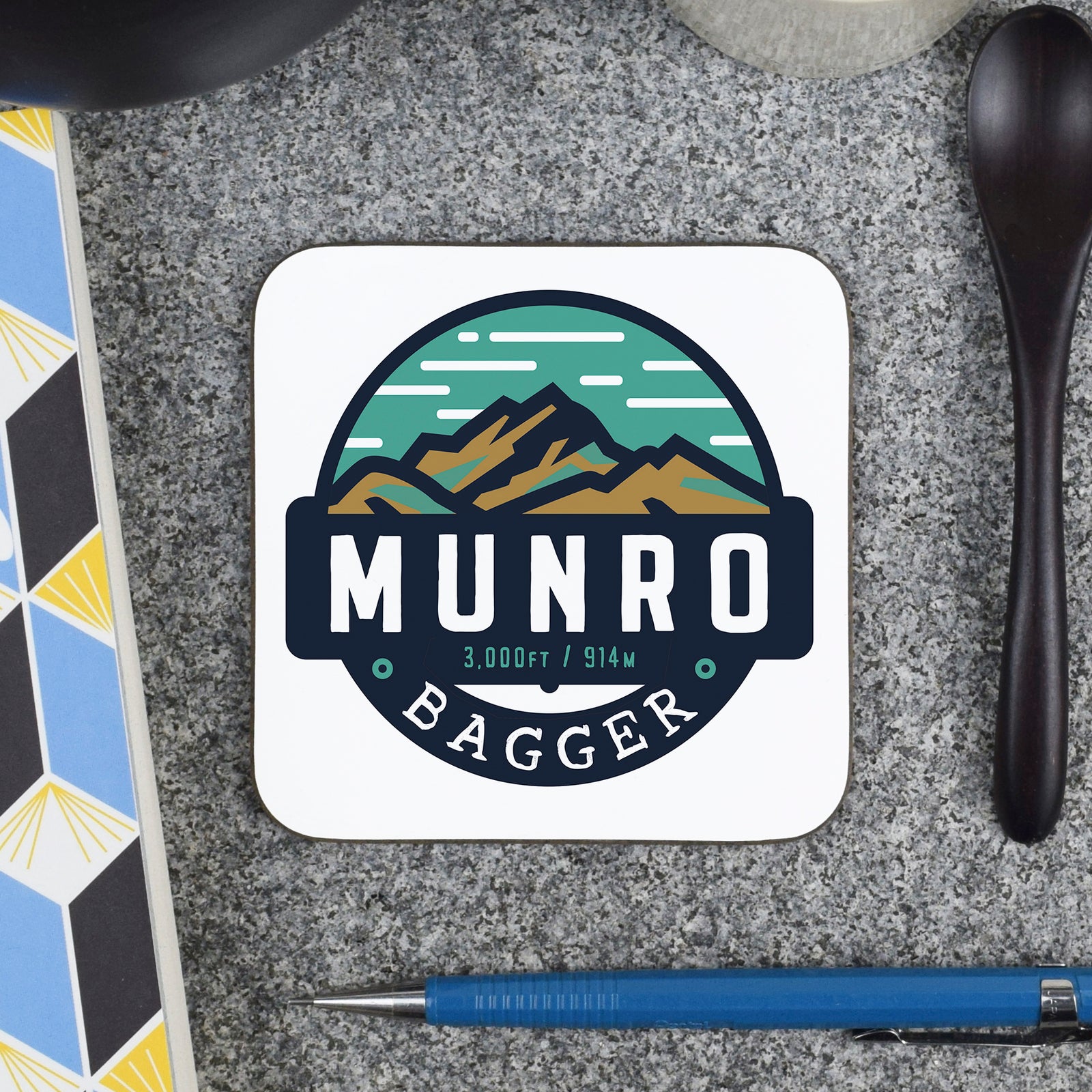 Munro Bagger Scottish Coaster By Penny Black
