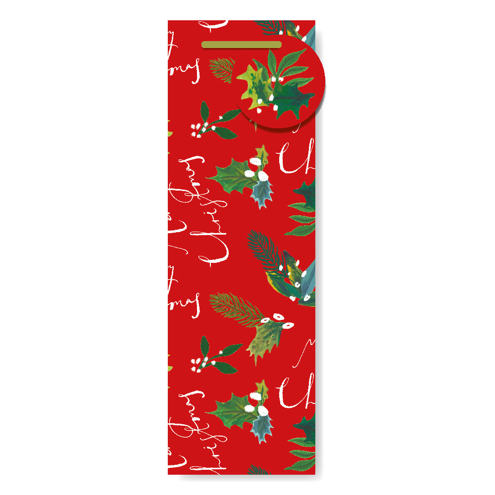 Spruce Red Christmas Bottle Gift Bag By Penny Black