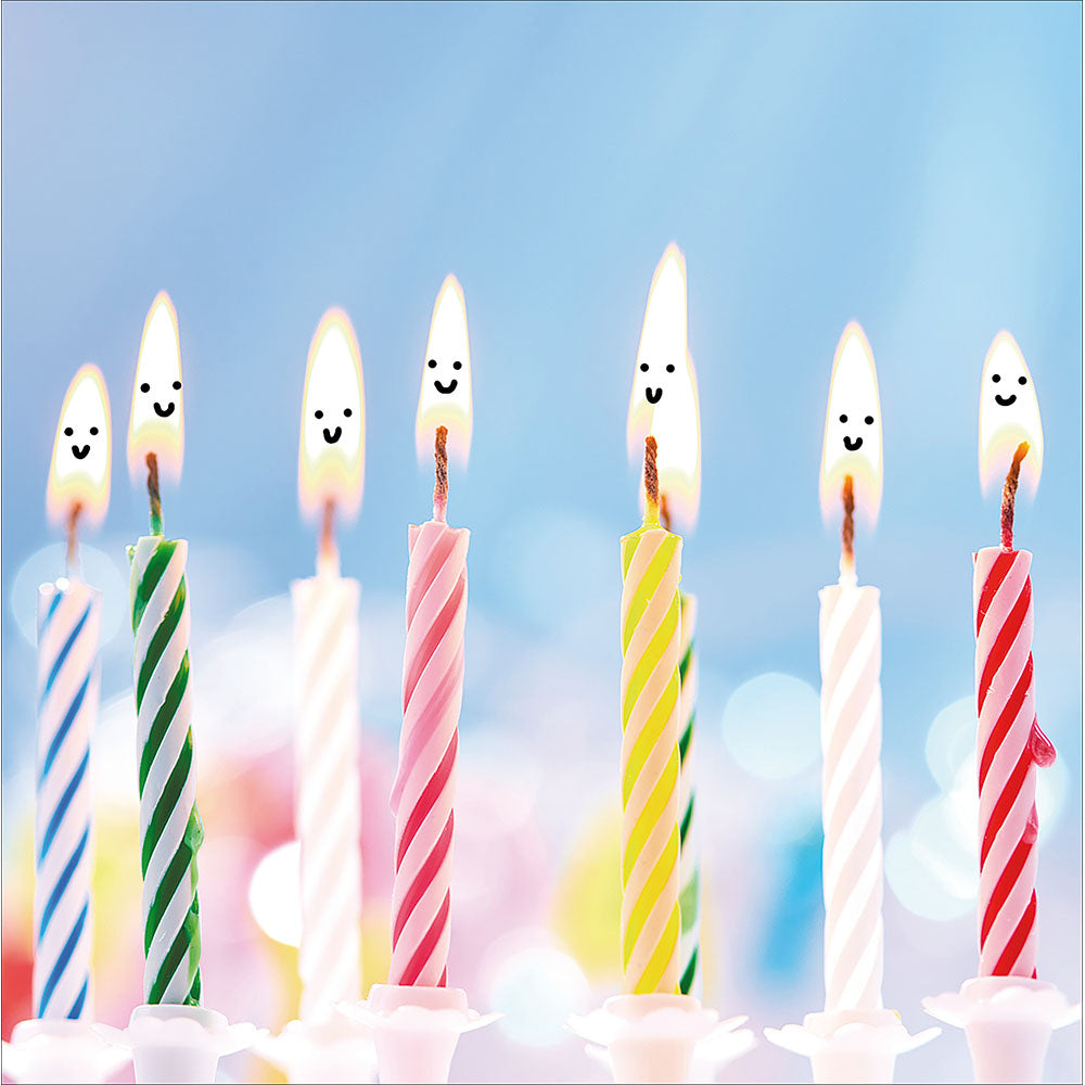 Blow Me Smiling Candles Photographic Card from Penny Black