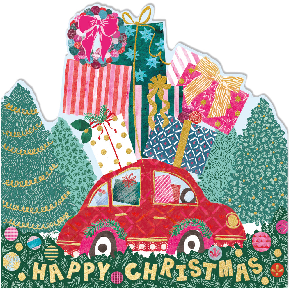 Special Delivery Car With Gifts Happy Christmas Card By Penny Black
