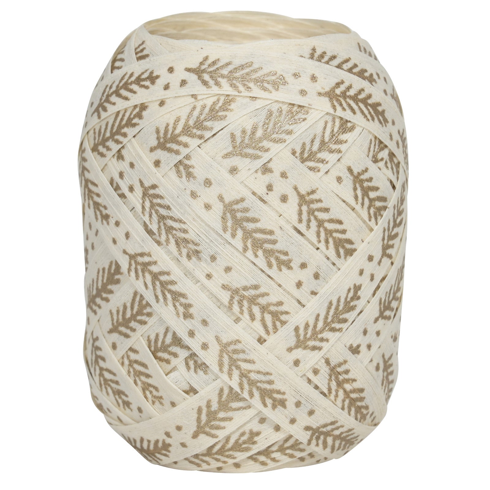 Go Green Gold Branch Cotton Christmas Ribbon Egg by penny black