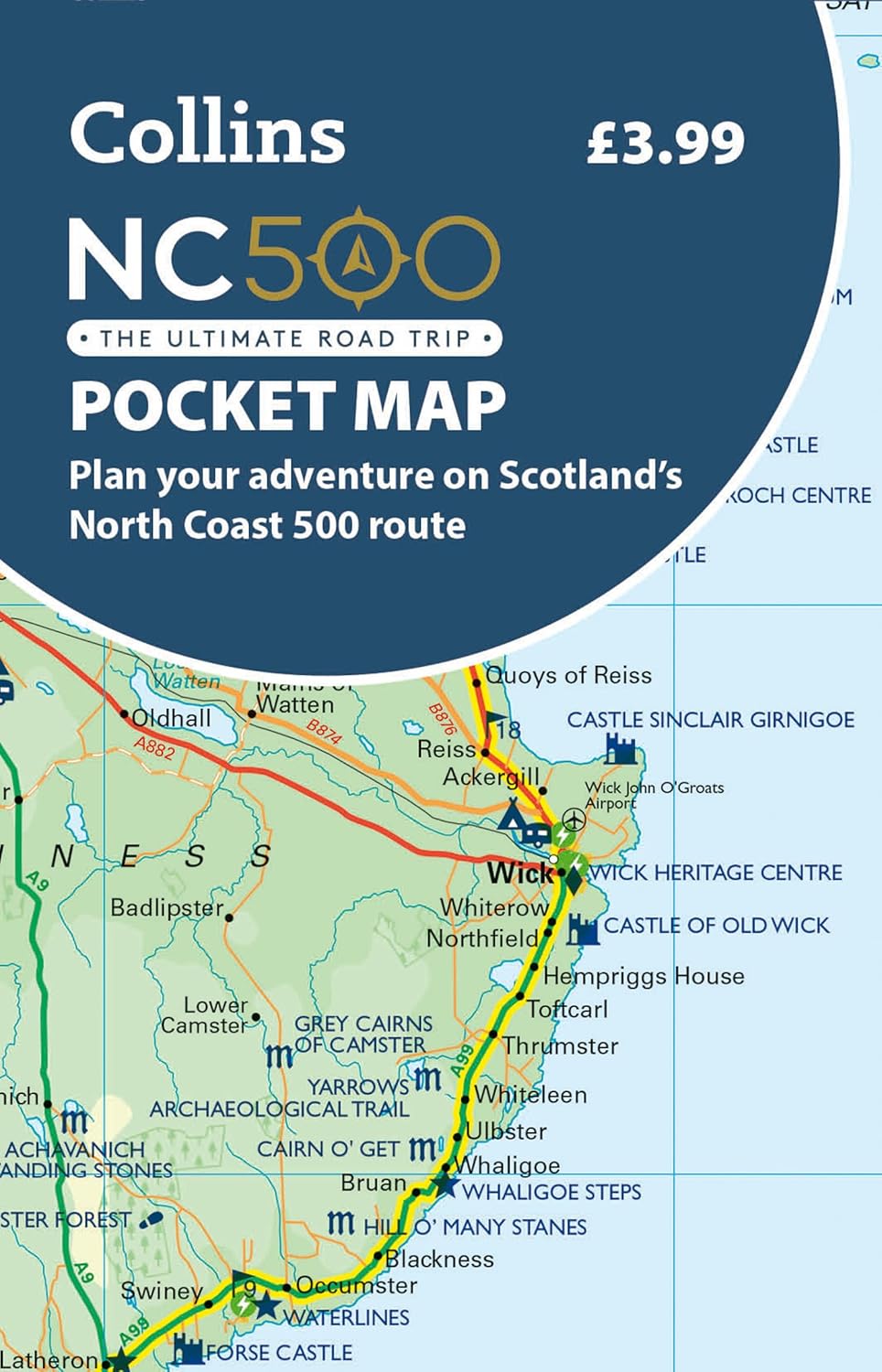 Scotland's NC500 Pocket Map by penny black