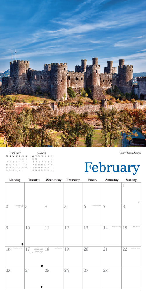 2026 Beautiful Wales Calendar By Penny Black