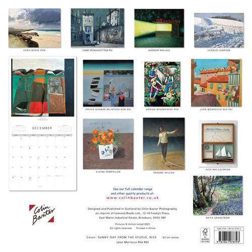 2026 Scottish Artists Open Eye Gallery Calendar By Penny Black