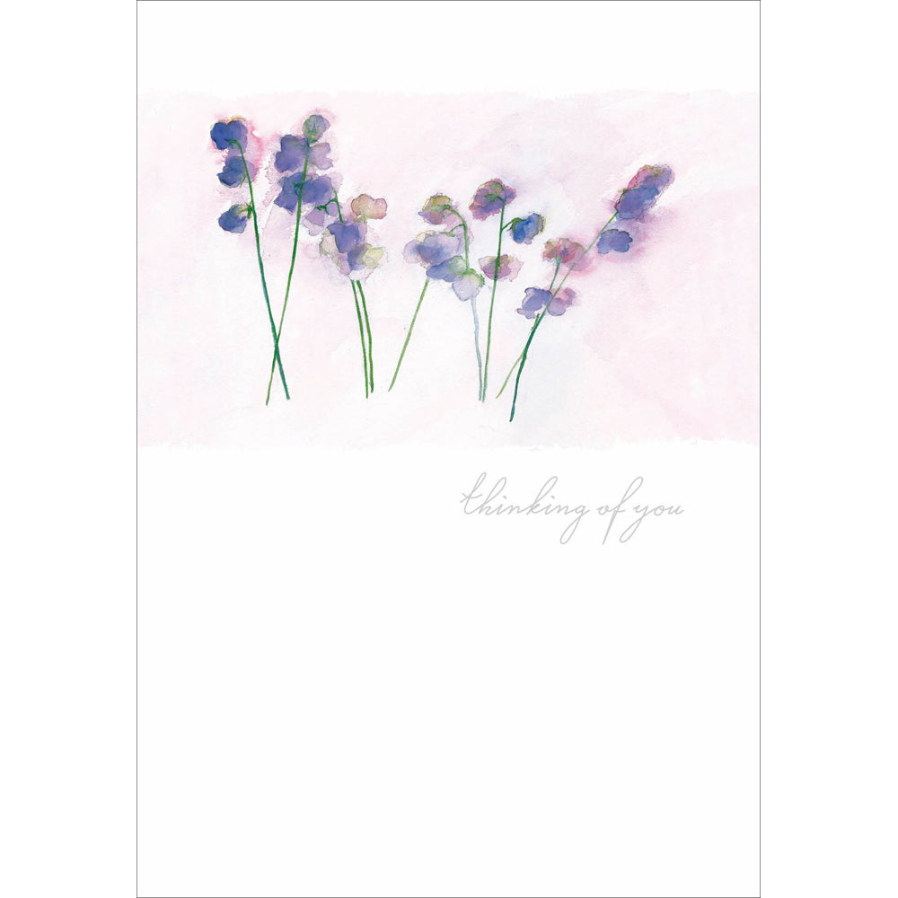 Thinking Of You Sweet Peas Card by penny black