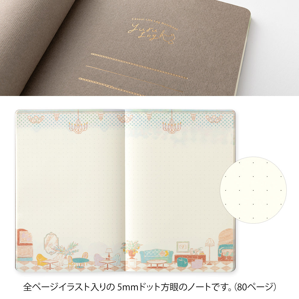 Midori Yuru Log B6 Notebook - Travel &amp; Hotel By Penny Black