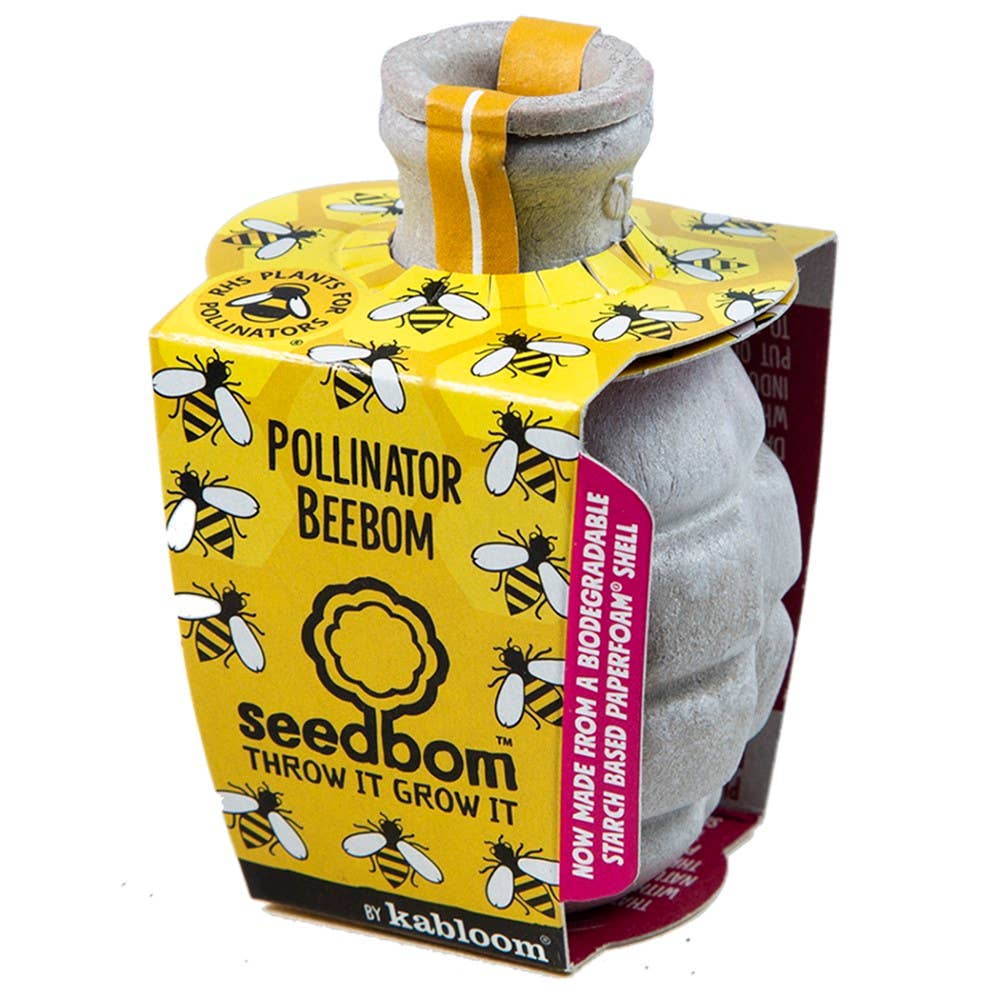 Pollinator Beebom - Bee Wildflower Kit shown  in packaging by penny black