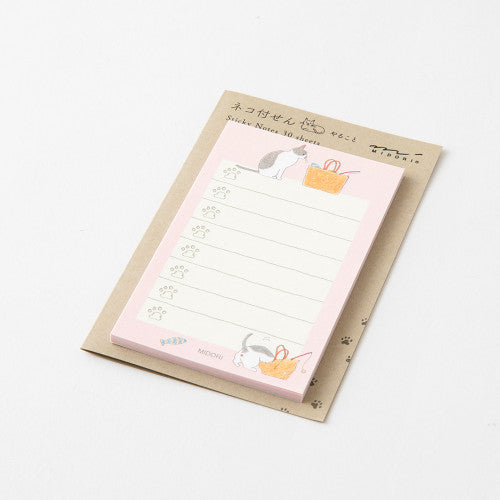 Midori Sticky Notes - To Do - Pink Cat By Penny Black