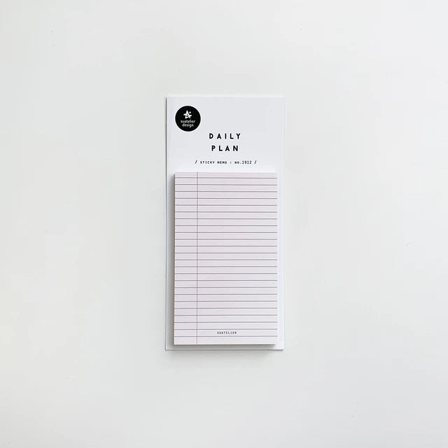 Suatelier No 1912 Daily Plan.09 Sticky Notepad By Penny Black