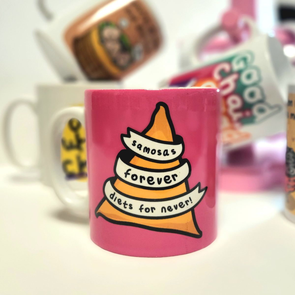 Samosas Forever Funny Mug from penny black