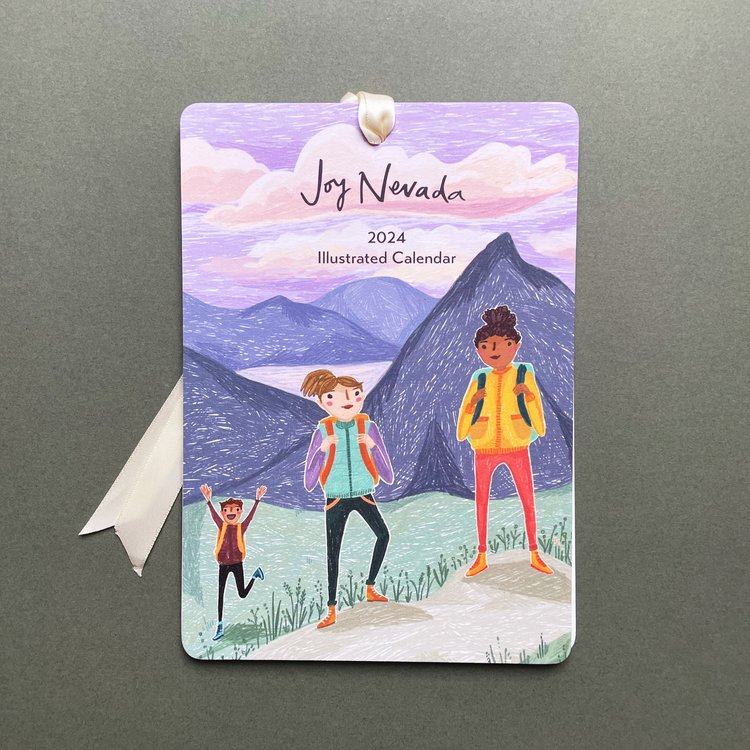 2024 Illustrated Joy Nevada A5 Calendar by penny black