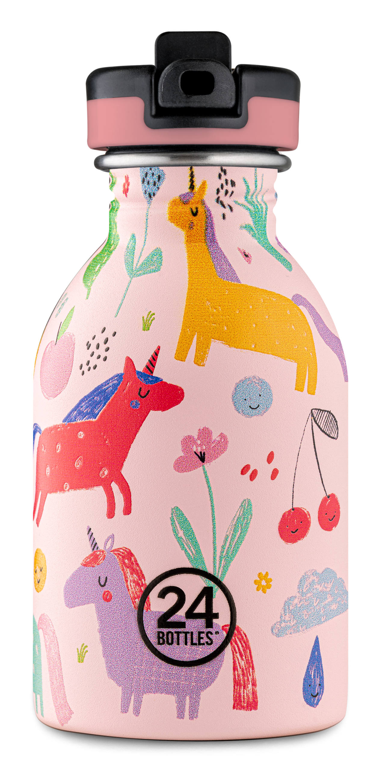 24Bottles 250ml Water Bottle with Straw - Magic Friends by penny black