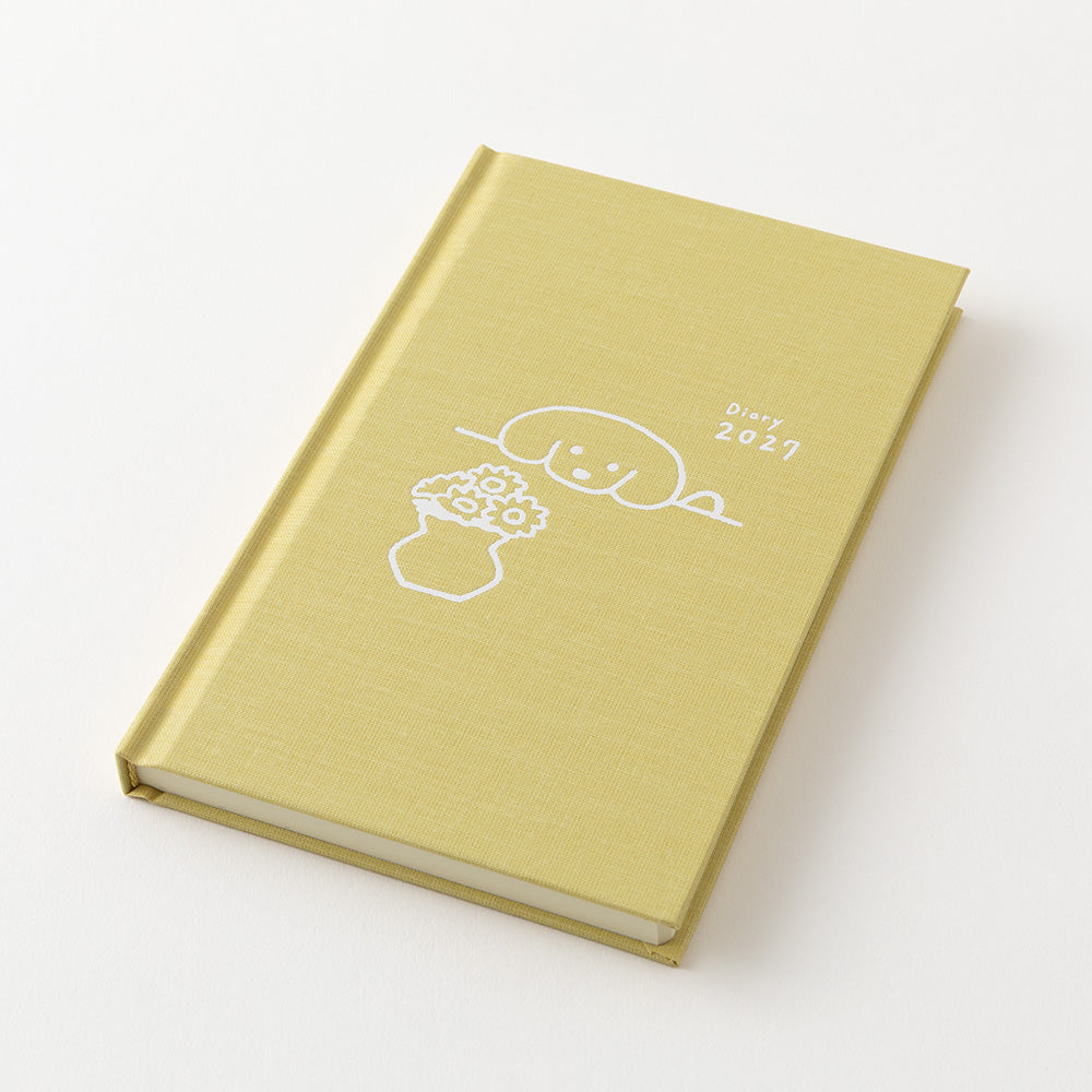 Midori Book Style B6 2027 Diary - Dog Yellow | Penny Black | Japanese Stationery That Brings Joy To The Every Day
