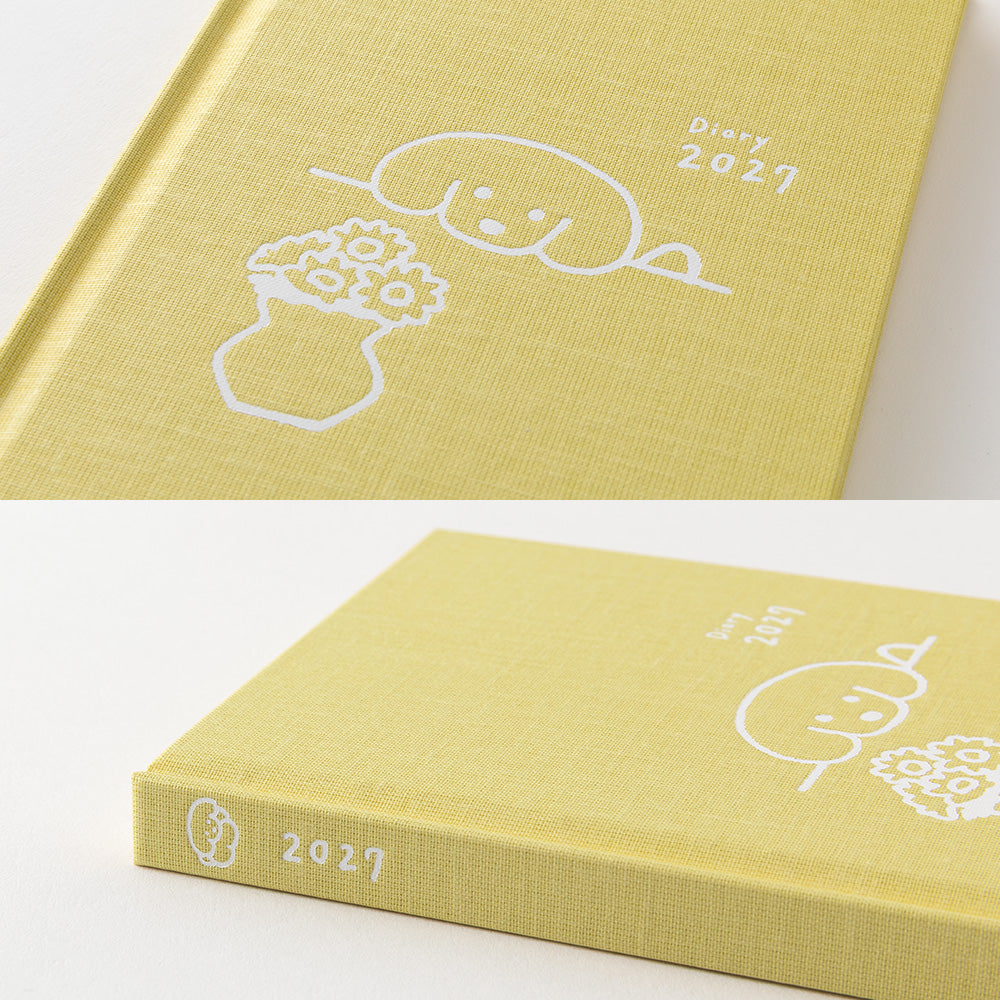 Midori Book Style B6 2027 Diary - Dog Yellow | Penny Black | Japanese Stationery That Brings Joy To The Every Day