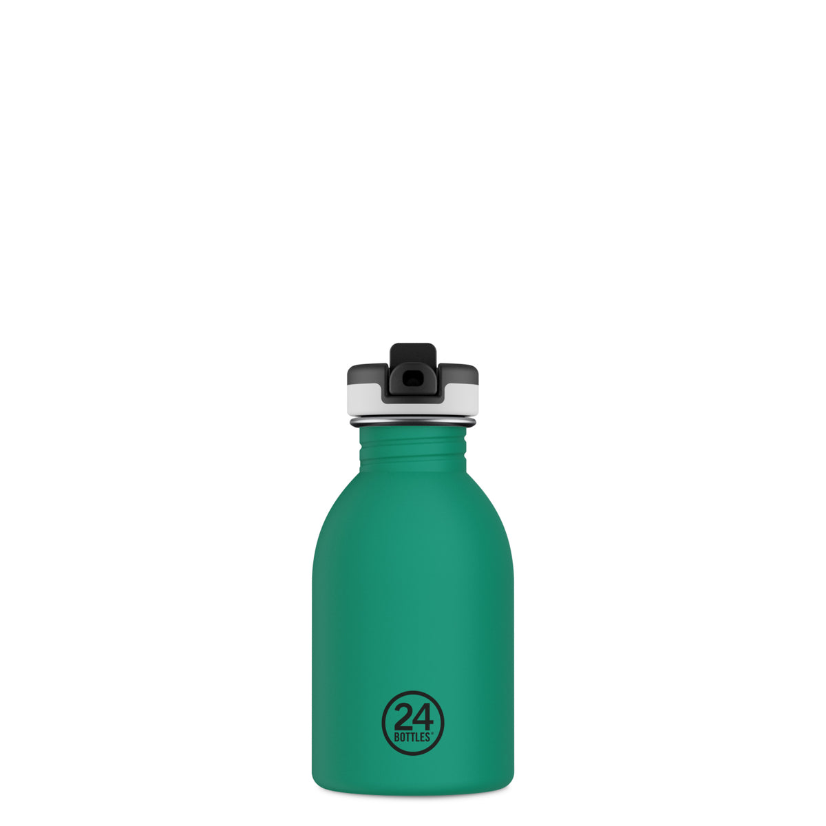 24Bottles 250ml REactive Water Bottle with Sport Lid - Yellow/Green by penny black showing after colour change