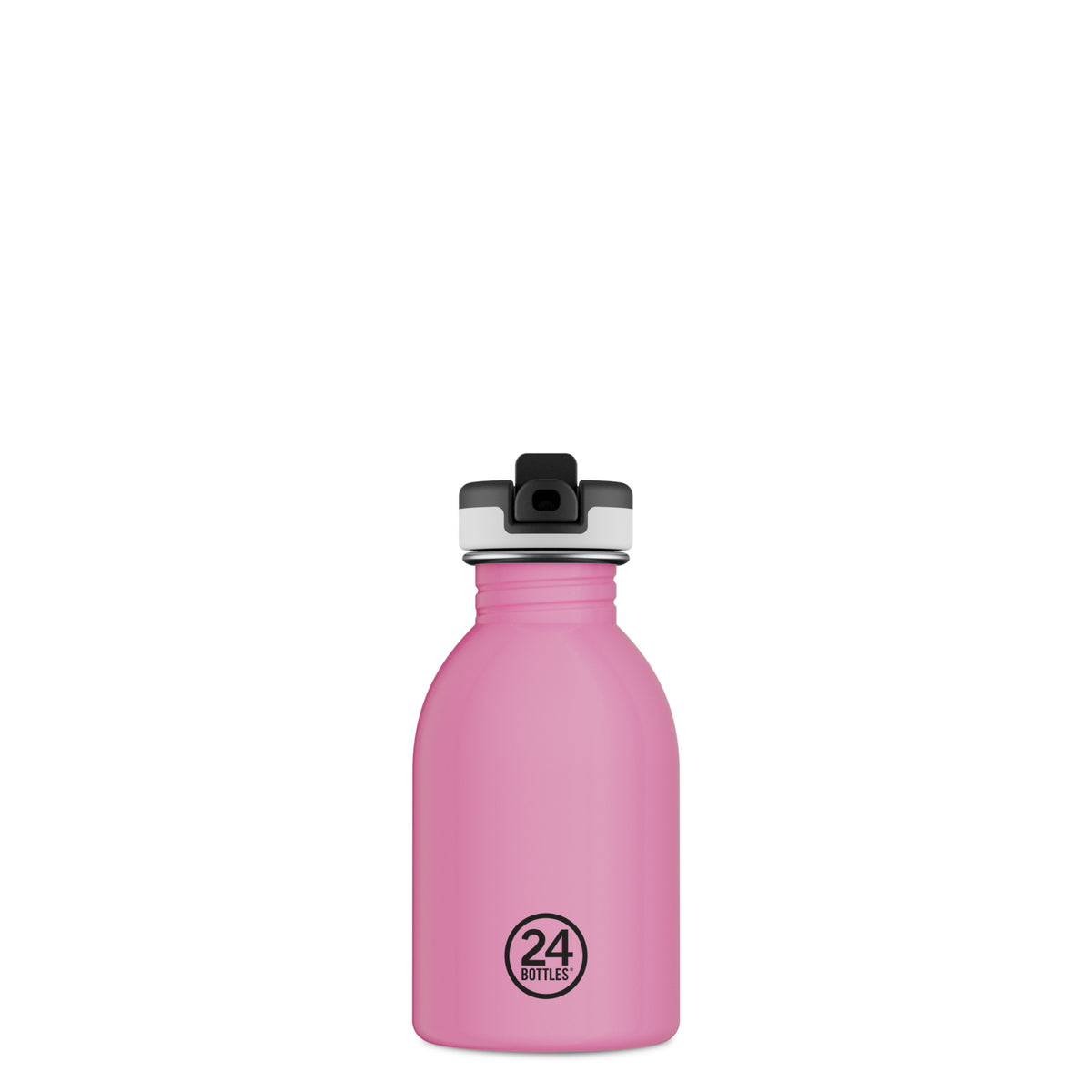24Bottles 250ml REactive Water Bottle with Sport Lid - Pink/Blue by penny black - showing before colour change