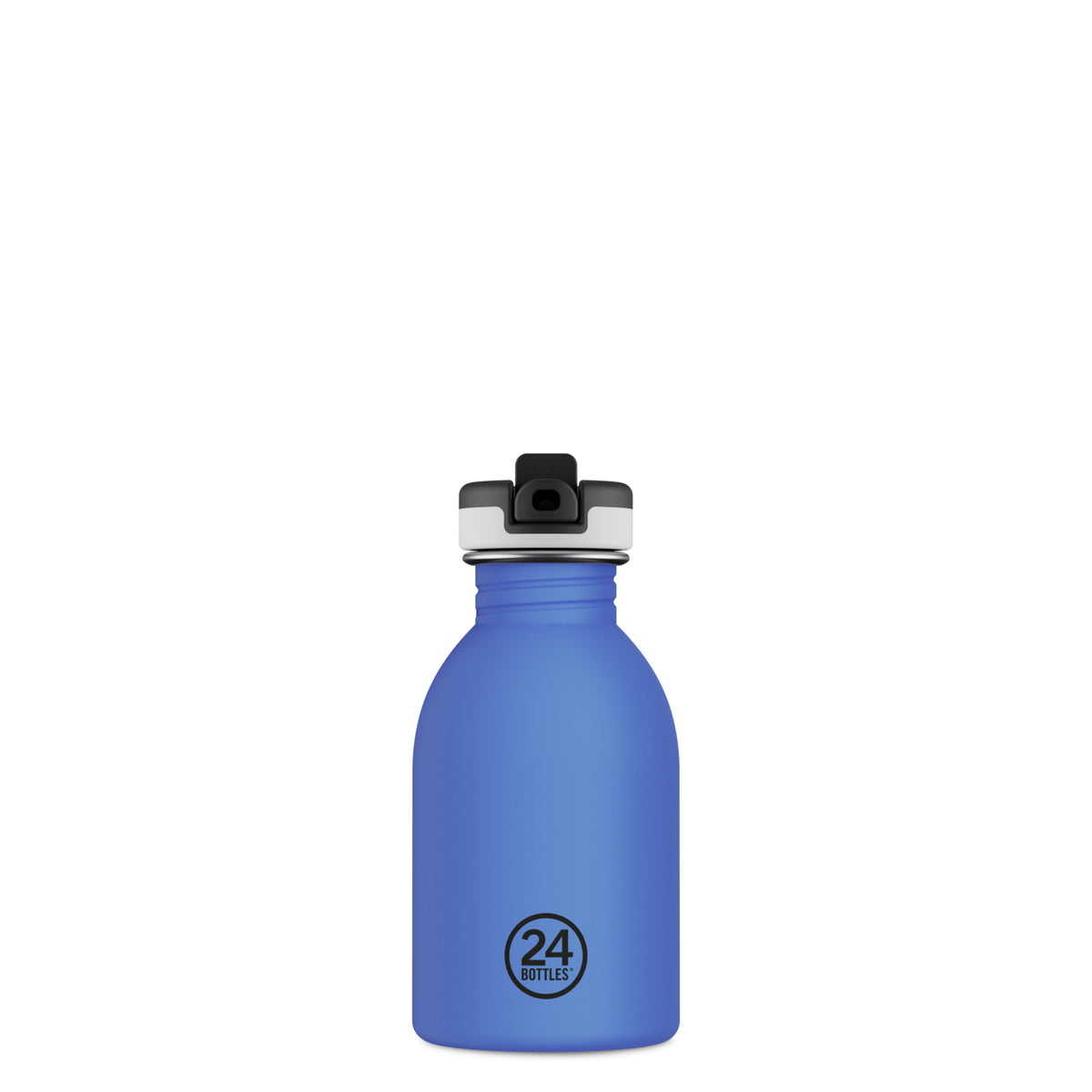 24Bottles 250ml REactive Water Bottle with Sport Lid - Pink/Blue by penny black - showing after colour change