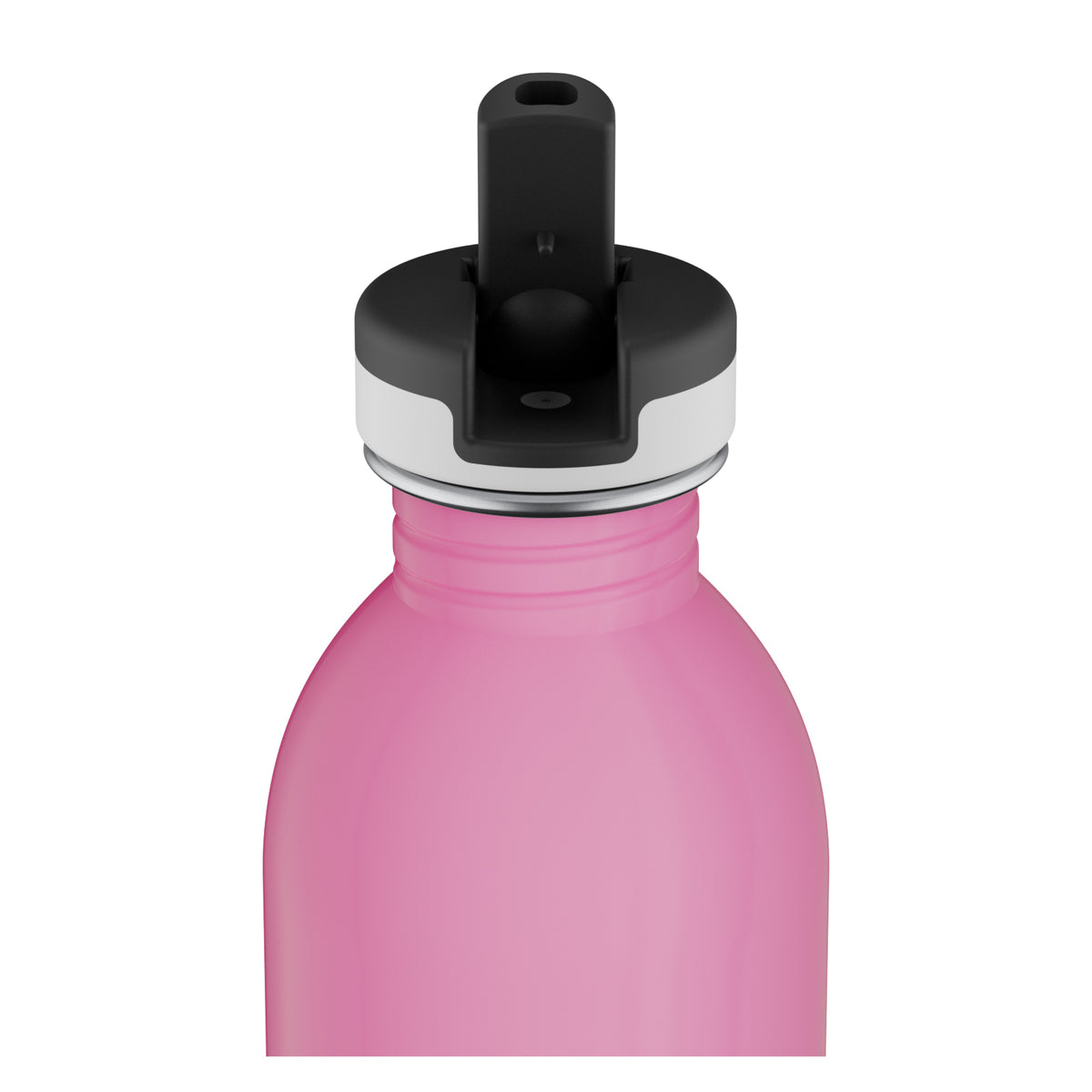 24Bottles 250ml REactive Water Bottle with Sport Lid - Pink/Blue by penny black - showing sports lid