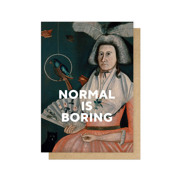 Normal Is Boring Funny Card - Penny Black