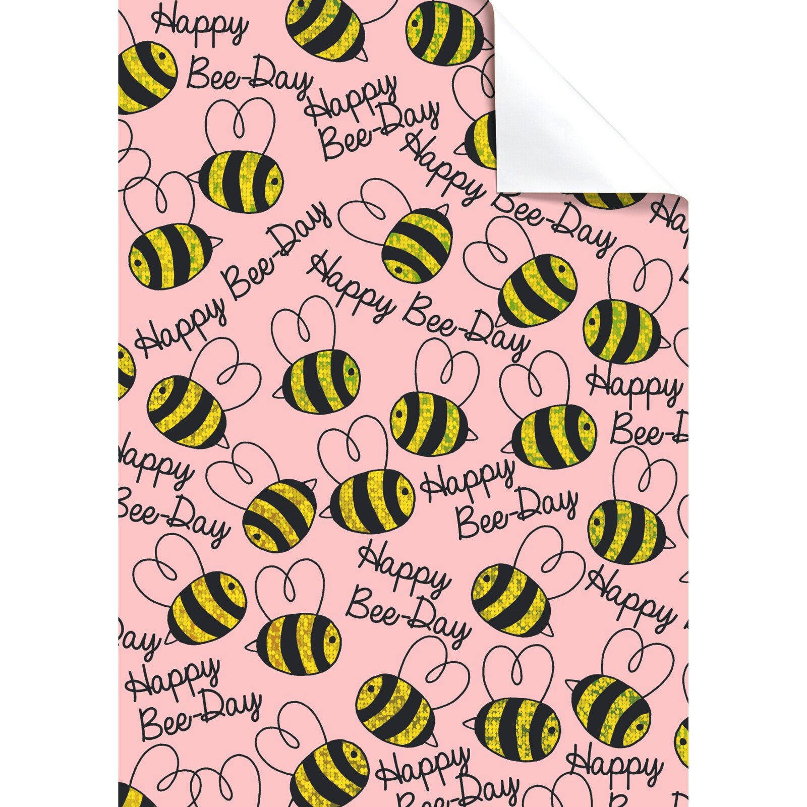 Bee Single Wrapping Paper Sheet by penny black