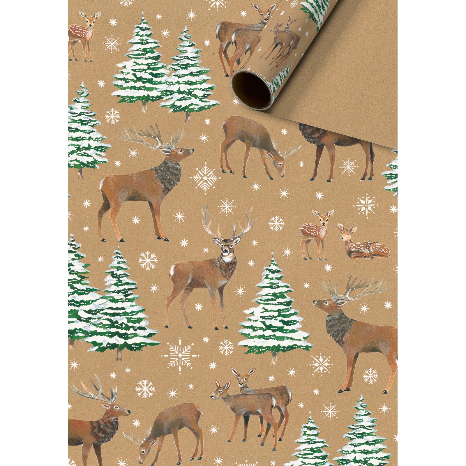 Cassian White Christmas Gift Wrapping Paper Roll 2m By Penny Black