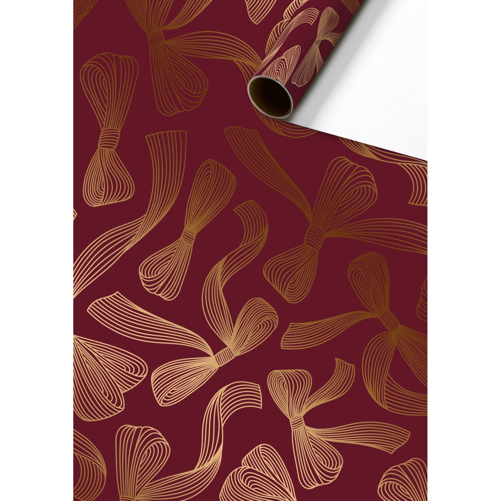 Mari Bordeaux Christmas Gift Wrapping Paper Roll 1.5m By Penny Black