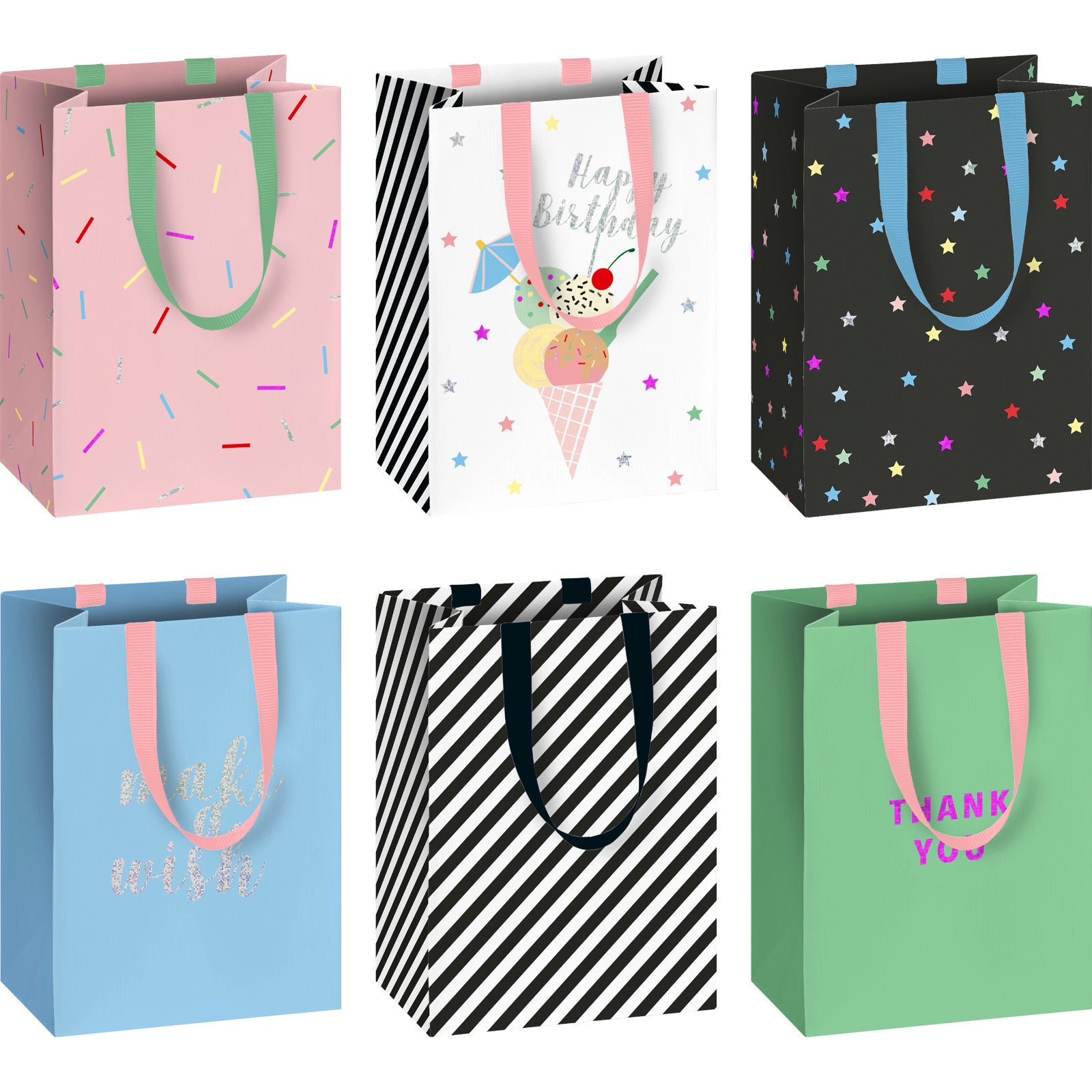 Gelato Joy Mini Gift Bag showing 6 options by penny black