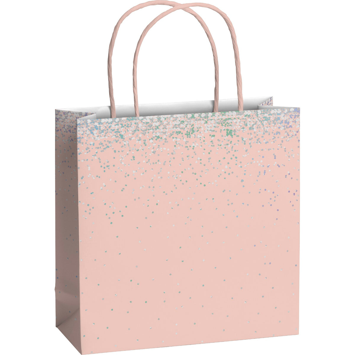 Festive Foils Small Christmas Gift Bags 3 Pk by penny black - pink snowfall design