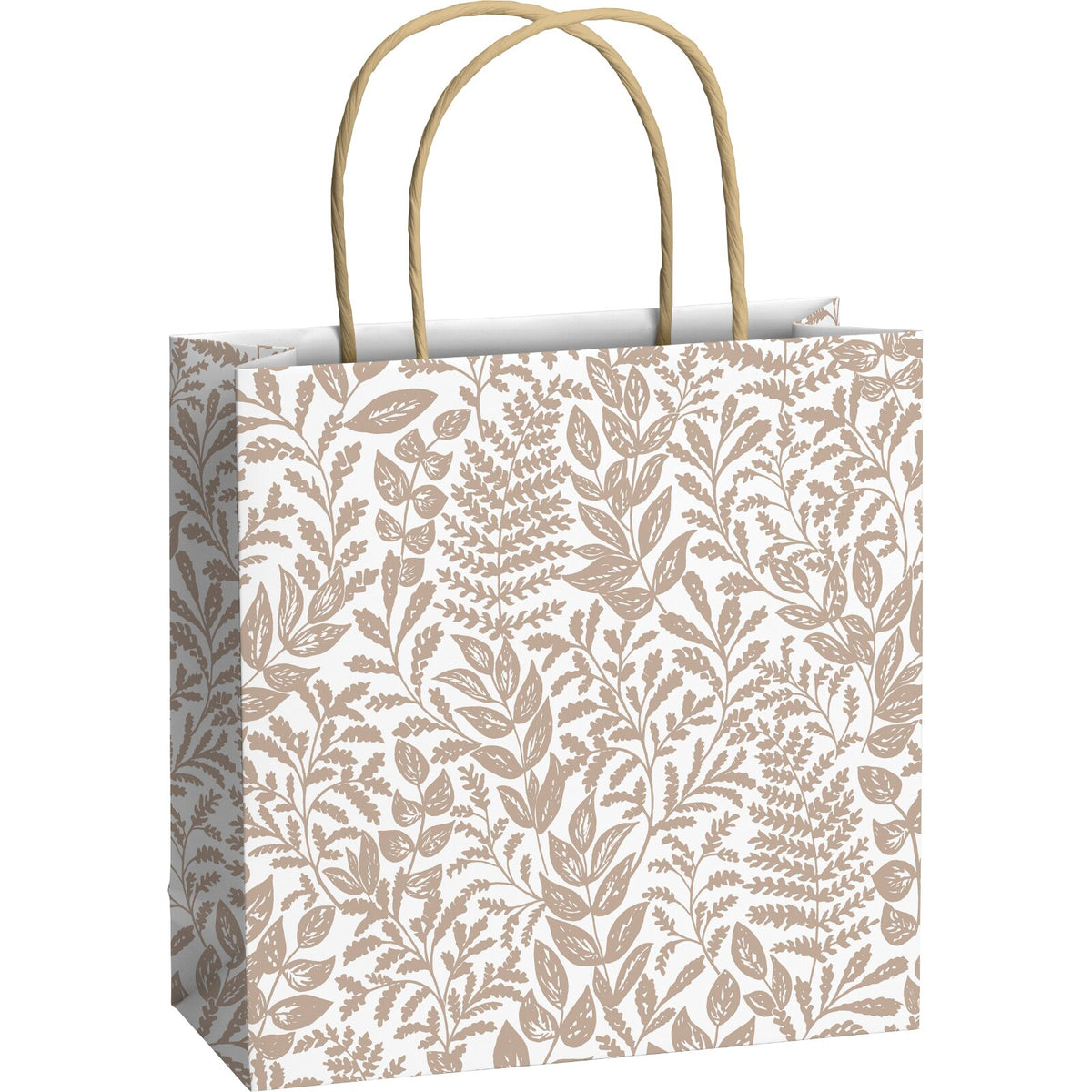 Gold Bordeaux Small Christmas Gift Bags 3 Pk by penny black - gold foliage design