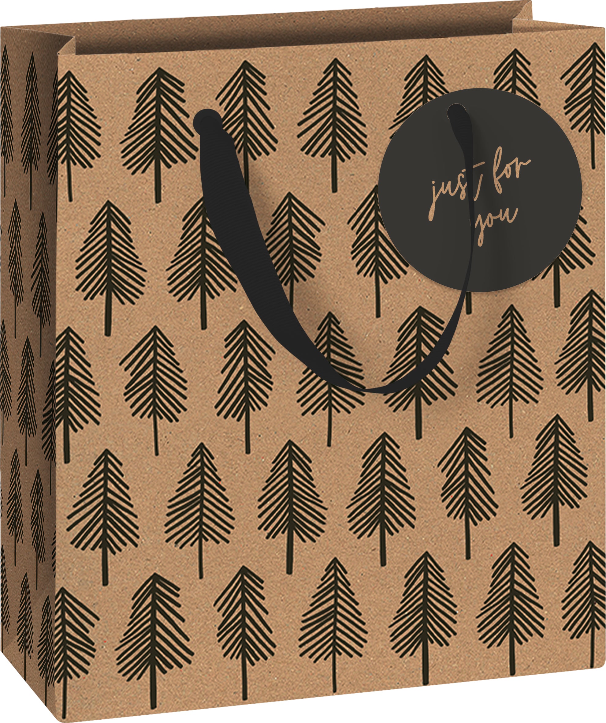 Weren Kraft Forest Small Christmas Gift Bag by penny black