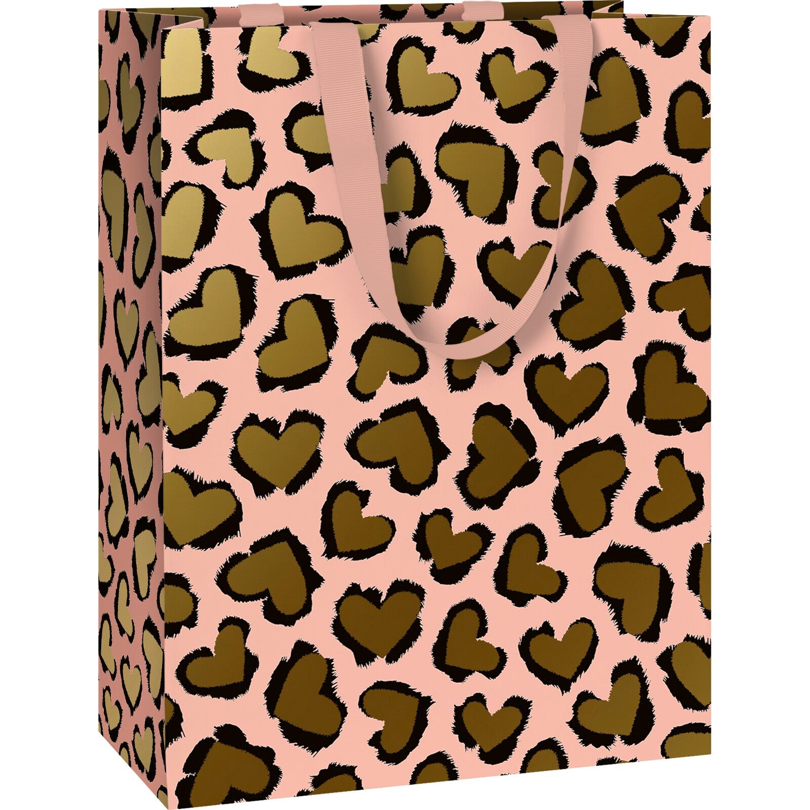 Cassy Leopard Hearts Large Gift Bag by penny black