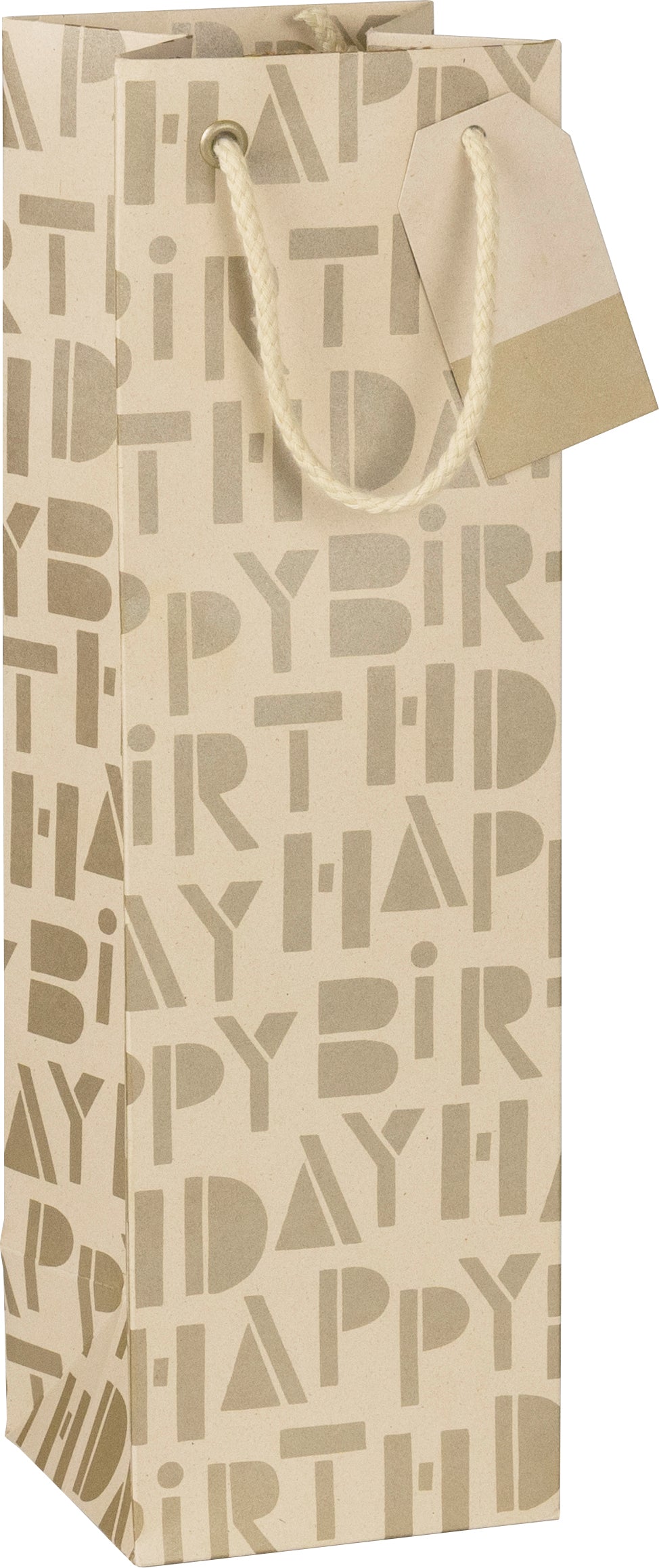 Vinci Birthday Block Bottle Gift Bag by penny black