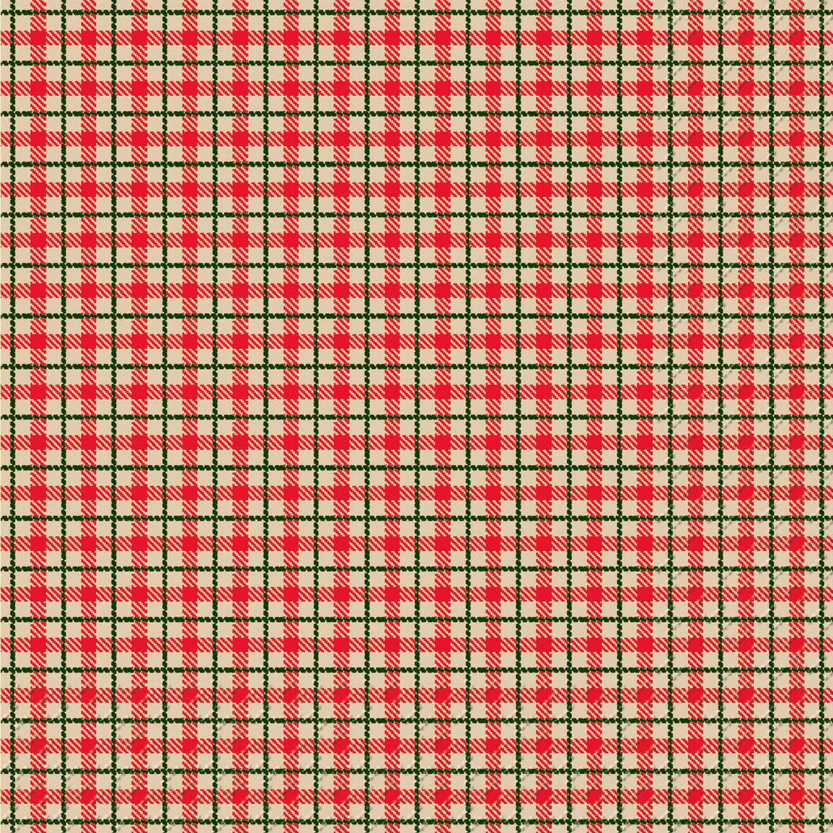Lex Tartan Christmas Paper Napkins 20 Pk by penny black