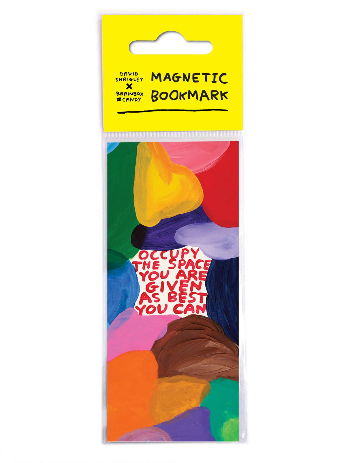 Occupy The Space David Shrigley Magnetic Bookmark by penny black in packaging