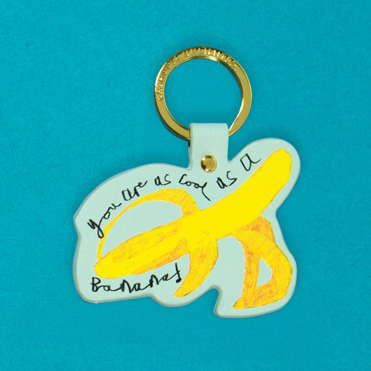 Arthouse Unlimited You Are As Cool As A Banana Keyring By Penny Black