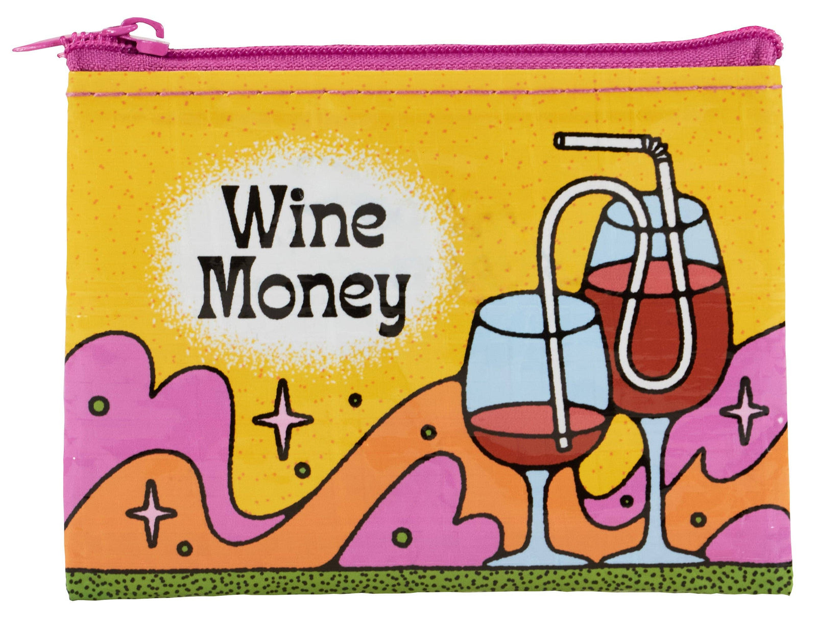 Wine Money Blue Q Coin Purse by penny black