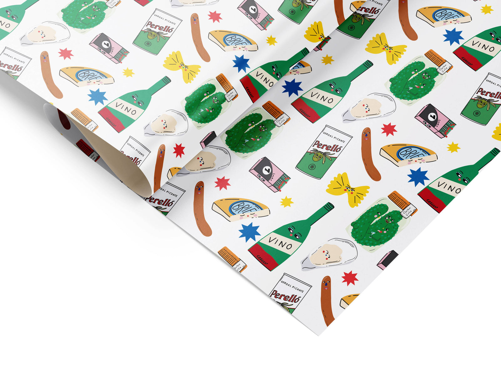 Deli Wrapping Paper Sheet by penny black shown rolled