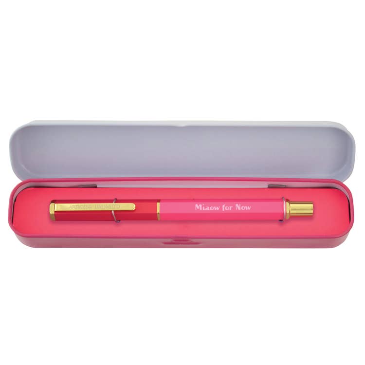 Arthouse Unlimited Miaow For Now Pen Gift Tin By Penny Black