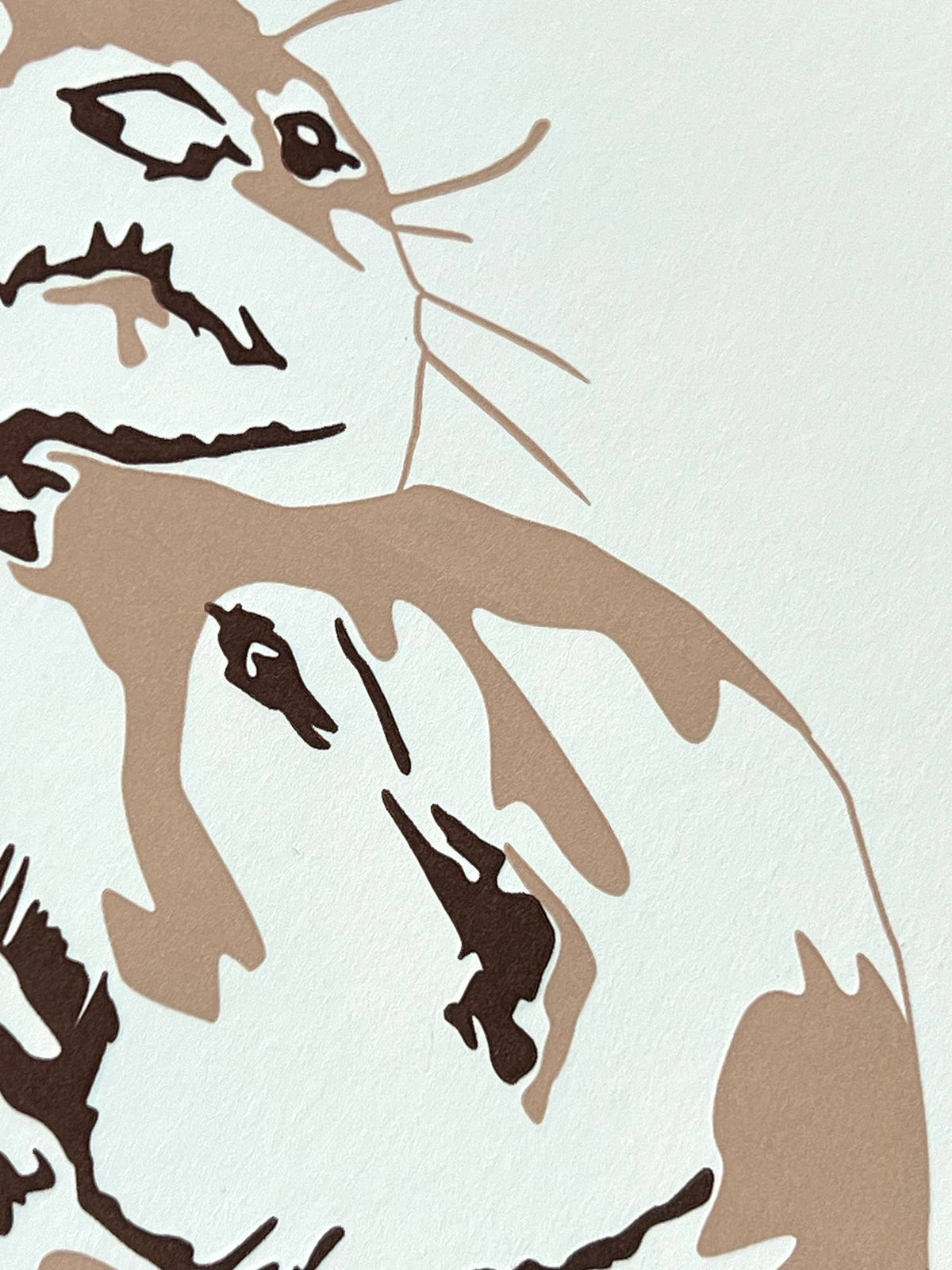 Otter Hugs Letterpress Card close up by penny black
