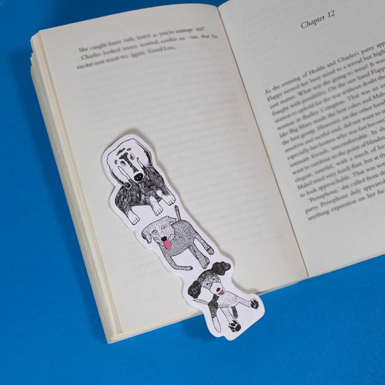 Arthouse Unlimited Dogalicious Recycled Bookmark By Penny Black