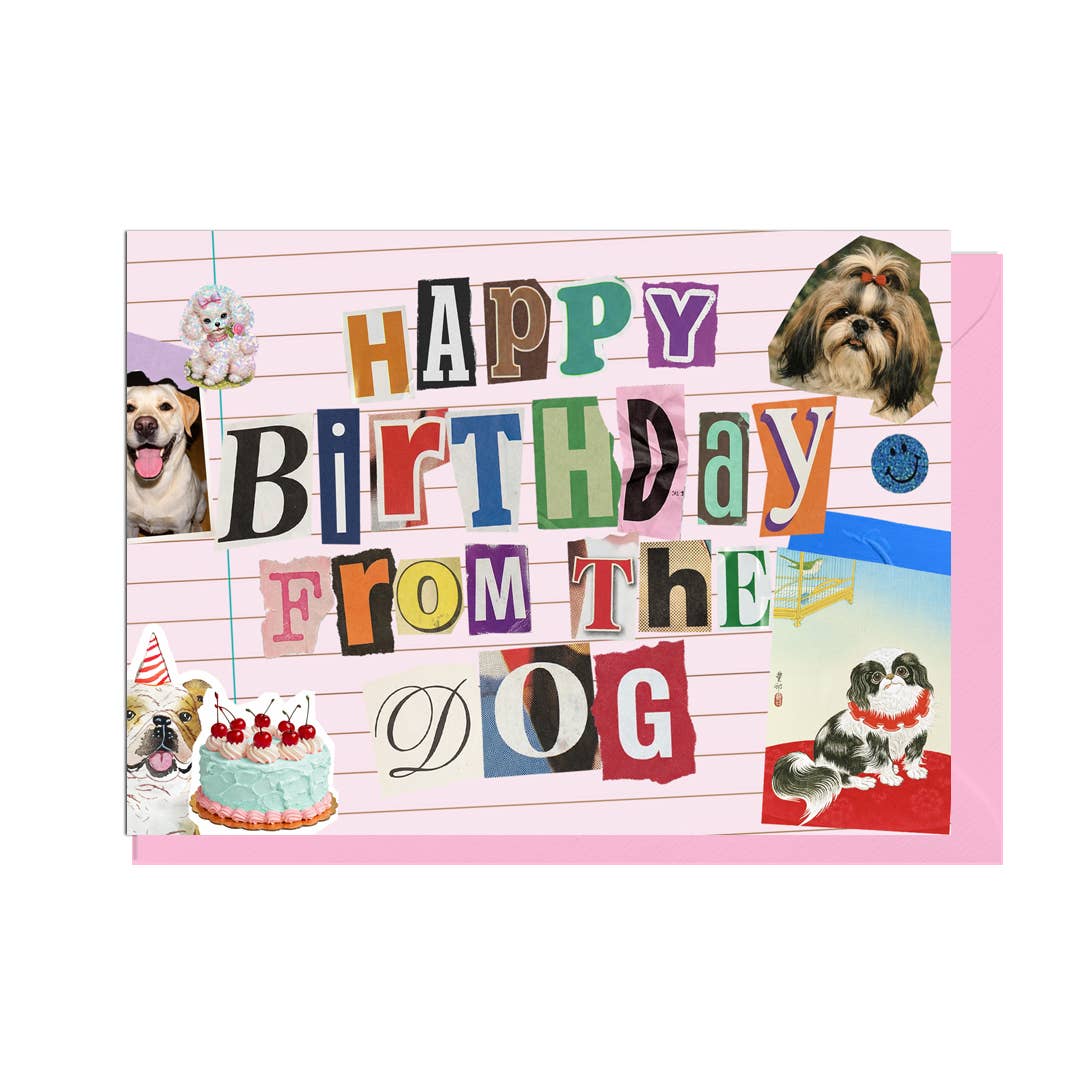 From the Dog Junk Journal Birthday Card by penny black