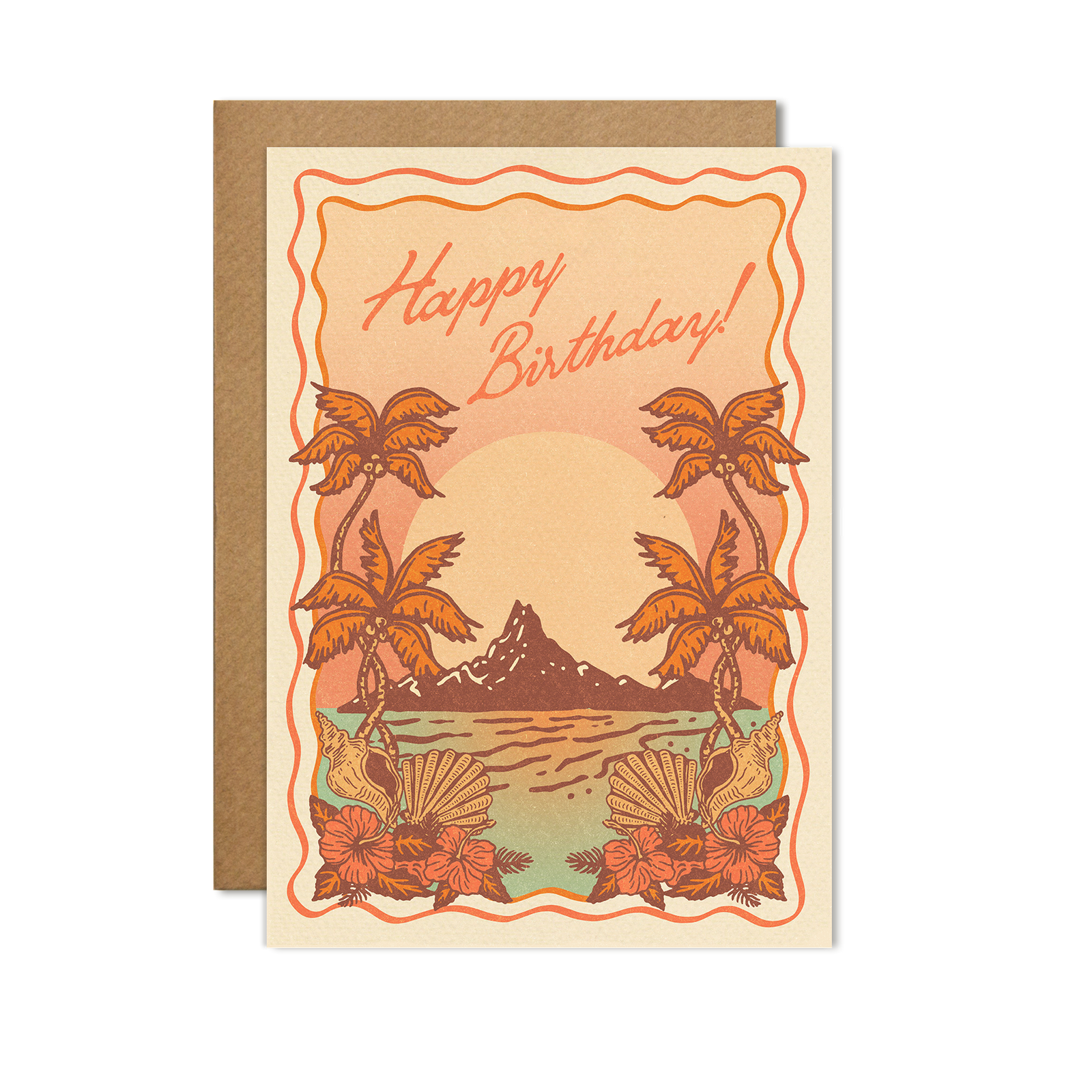 Warm Pacific Birthday Card by penny black