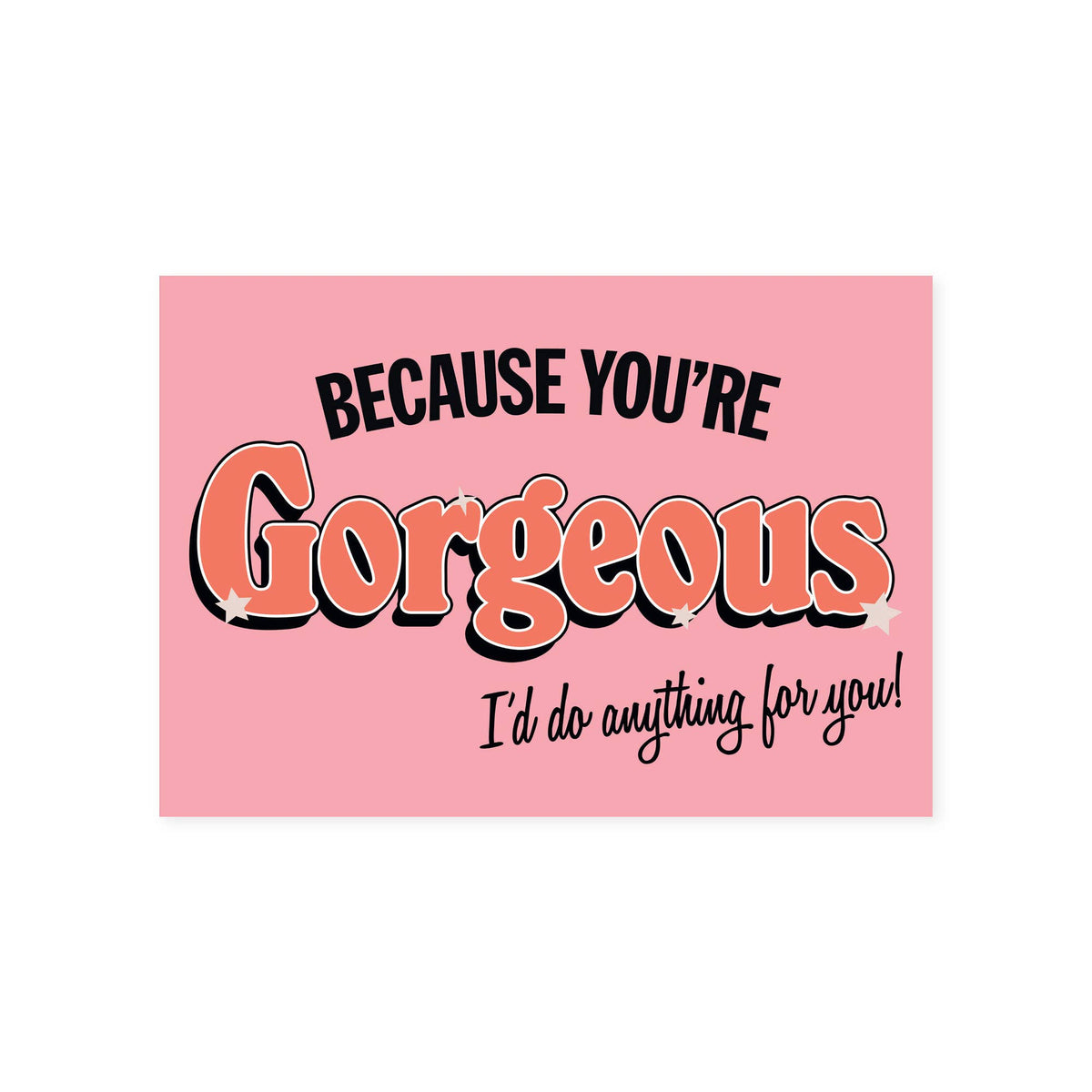 You're Gorgeous by HollieGraphik Music Postcard by penny black