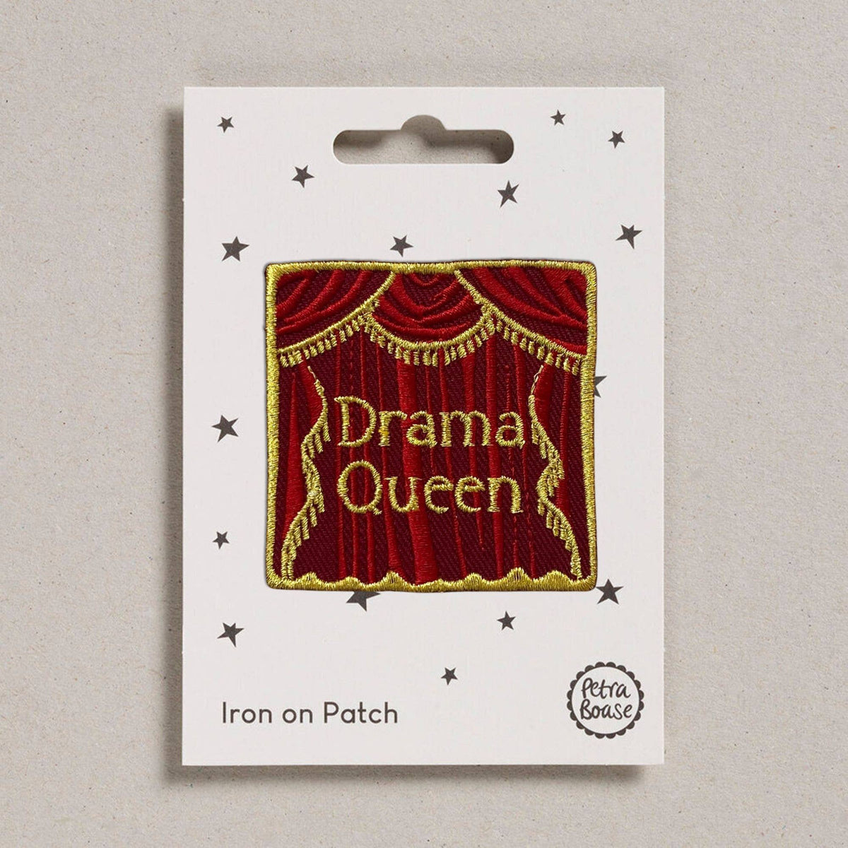Colourful Iron on Patch - Drama Queen by penny black