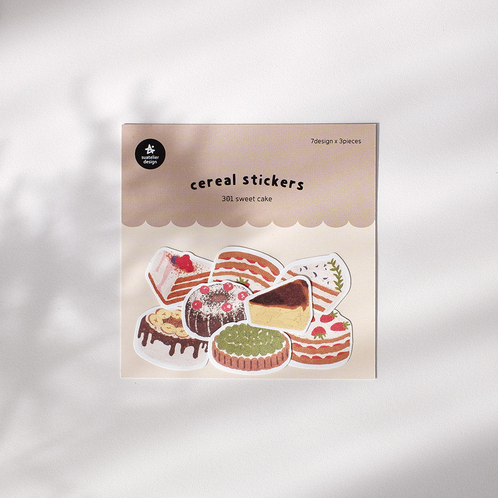 Suatelier Cereal Sticker Set - No 301 Sweet Cake By Penny Black