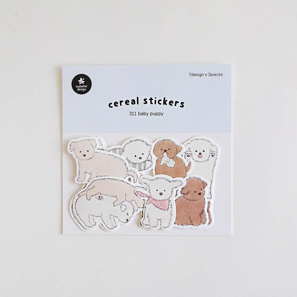 Suatelier Cereal Sticker Set - No 311 Baby Puppy By Penny Black