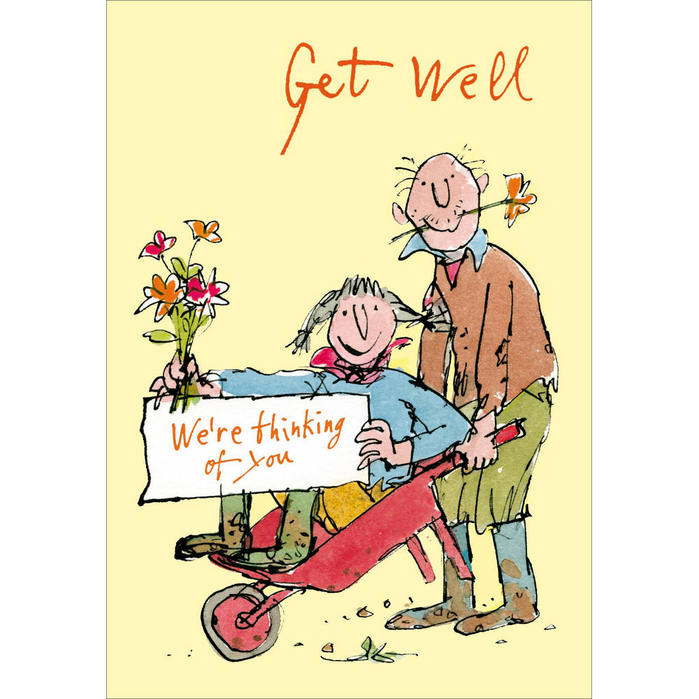 Quentin Blake Get Well Thinking Of You Card at Penny Black