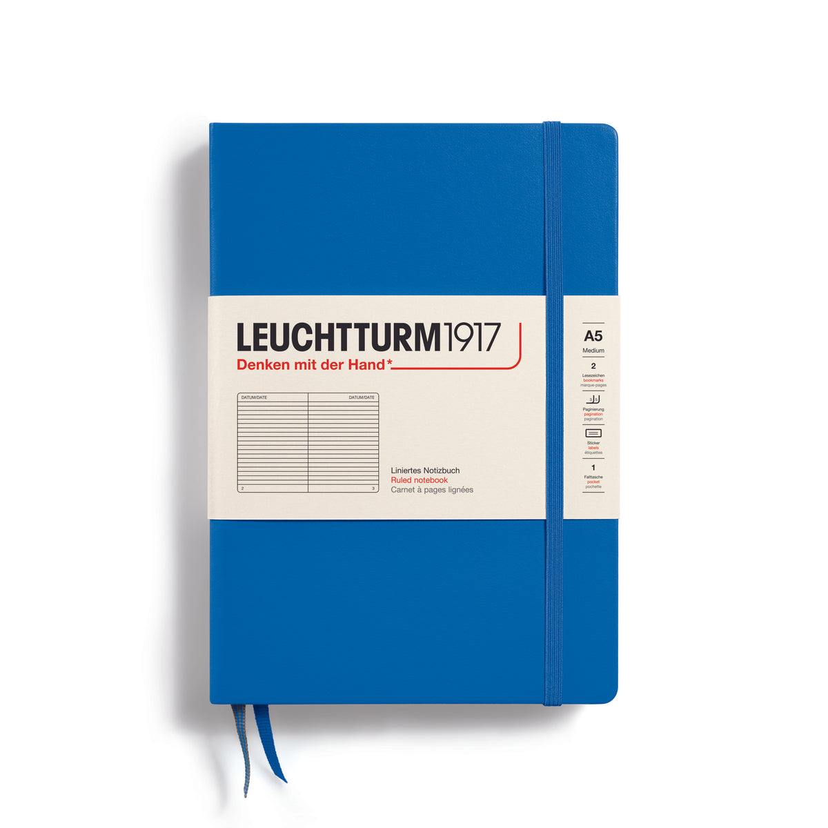 Leuchtturm1917 Notebook A5 Medium Hardcover in Sky by penny black