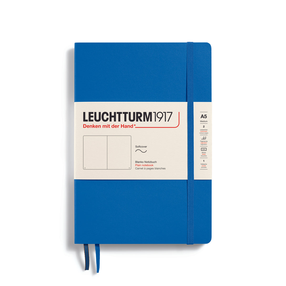 Leuchtturm1917 Notebook A5 Medium Softcover in sky by penny black